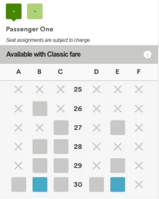 Seat map lacked legend clarity